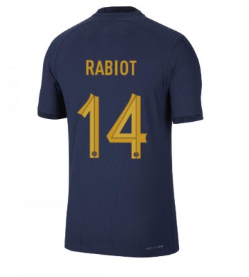 France Adrien Rabiot #14 Replica Home Stadium Shirt World Cup 2022 Short Sleeve